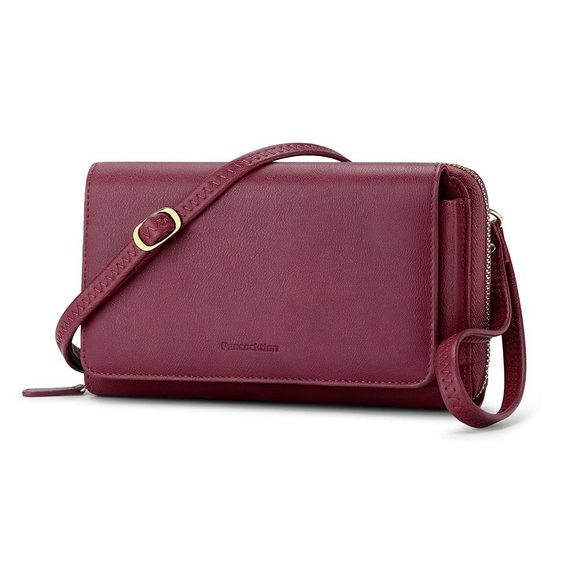 Rfid Wristlet Wallet, Leather Travel Crossbody Bags, Clutch ^-^ - Picture 1 of 6